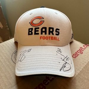 Signed Chicago Bears White Hat